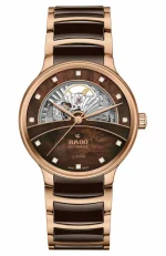 ساعت مچی مردانه رادو سنتریکس اتوماتیک با صفحه نمایش اسکلتون و الماس Men's Centrix Automatic Diamonds Open Heart R30028902