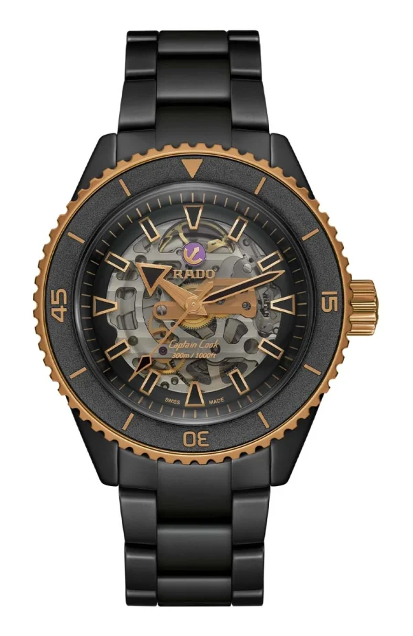 ساعت مچی مردانه کاپیتان کوک اسکلتی با بدنه سرامیکی Captain Cook High-Tech Ceramic Skeleton R32192152